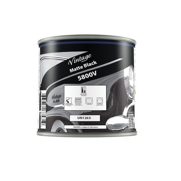 Vintage Flatz HOT ROD MATTE BLACK PAINT, Gallon CP5800-1 - main